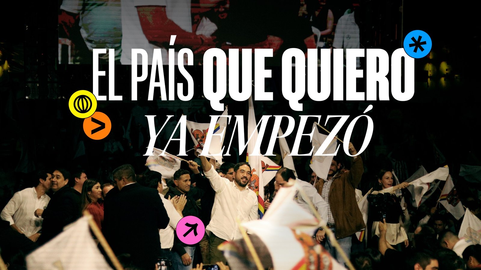 El país que quiero ya empezó. Celebración ciudadana con banderas de Encarnación.
